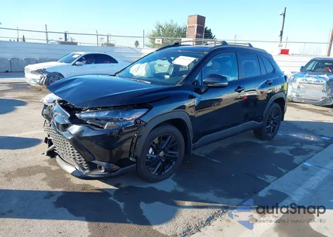 2024 Toyota Corolla Cross Hybrid Nightshade Edition from USA, damaged, VIN 7MUFBABG2RV059023